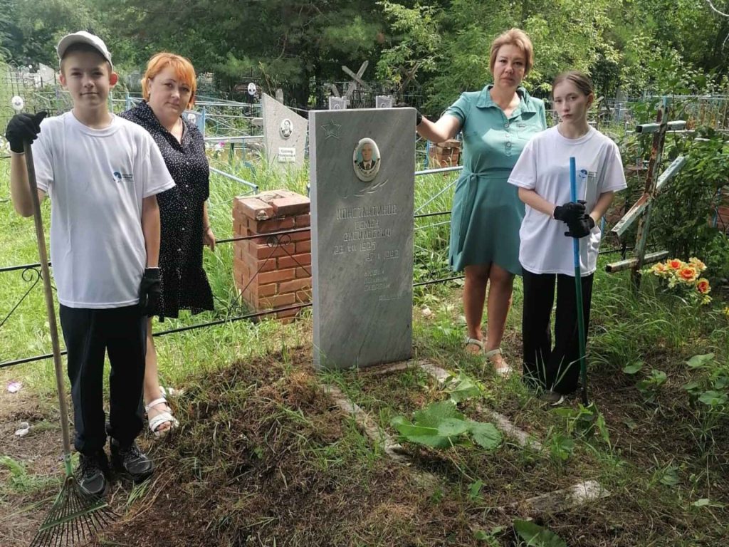 К 100-летию ветерана: Благоустройство могилы участника Великой Отечественной войны